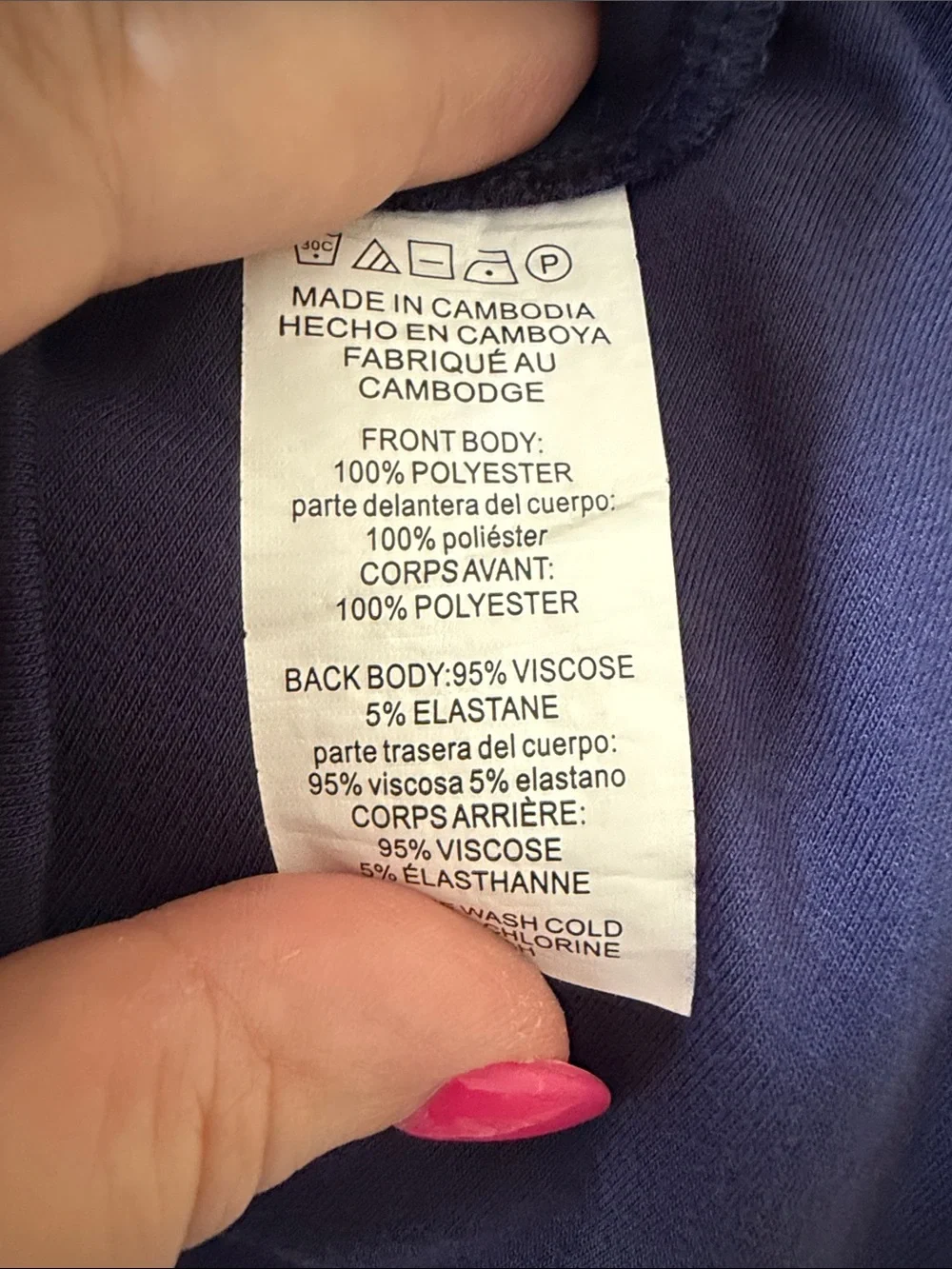 Michael Kors Royal Blue Layered V-Neck Chiffon Tank